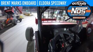 World of Outlaws NOS Energy Drink Sprint Cars Brent Marks Eldora Speedway July 20, 2019 | ONBOARD