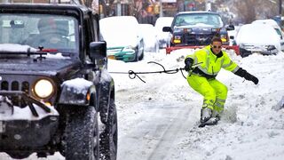 Snowboarding New York City