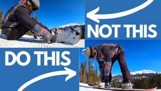 STRAPPING INTO YOUR SNOWBOARD