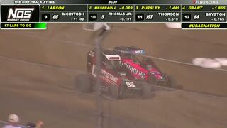 USAC NOS Energy Drink National Midget Highlights | BC39 | IMS Dirt Track | 8/19/2021