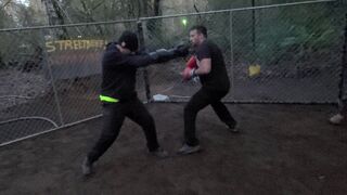 LB3 vs FIRECHICKEN sparing in New cage.