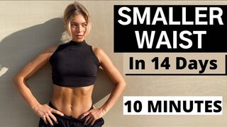 10 MIN. SMALLER WAIST in 14 Days/Lose Muffin Top Fat fast/No Equipment | Mary Braun