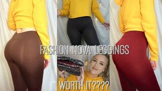 FASHION NOVA LEGGINGS UNDER $5 TRY ON HAUL | Hannah Garske