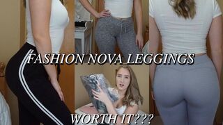 FASHION NOVA LEGGINGS TRY ON HAUL | Hannah Garske