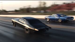 MURDER NOVA (Street Outlaws) vs The Goat - INSANE Triple Wheelie!