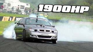 1/4 MILE BURNOUT in a 1900HP luxury sedan!