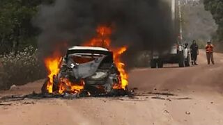 HUGE FIRE!  - Rally Mexico 2020