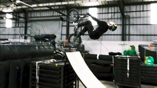 BMXers Go Wild in a Warehouse