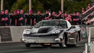 Pro-Mod Vette ROLL RACING on the Drag Strip!?!