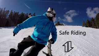 Safe Snowboarding when its busy