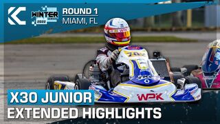 2022 SKUSA Winter Series Miami 1 | X30 Junior Saturday | EXTENDED HIGHLIGHTS