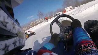 ????Snow kart Race????????On board with Anton Bolotov ????