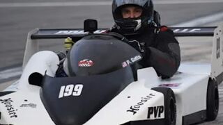 Daytona Road Course in a Superkart 250 Twin 143mph top speed! with WKA