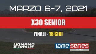 IAME X30 SERIES 1 ROUND LIGNANO FINALE X30 SENIOR