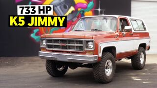 Zac’s 733hp GMC K5 Jimmy RIPS 4 Wheel Drive Donuts in the yard!