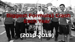 Biggest Formula1 Crash Each Year (2010-2019)