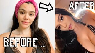 GLAM MAKEUP TRANSFORMATION... going from saddie to baddie REAL QUICK