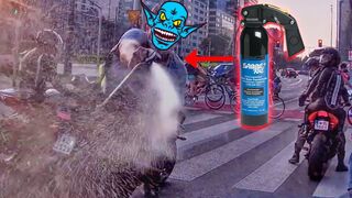 "PEPPER SPRAY RAGE!!!" - STUPID, CRAZY & ANGRY PEOPLE VS BIKERS 2021 - BIKERS IN TROUBLE! [Ep.#1024]