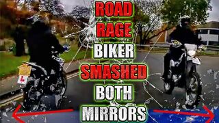 ROAD RAGE BIKER SMASHED BOTH MIRRORS - There's NO LIFE Like the BIKE LIFE! [Ep.#181]