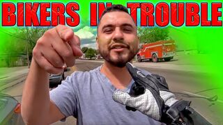 ROAD RAGE - NEAR HIT & RUN CHASE - POLICE PULLOVER - BIKERS IN TROUBLE - [Ep.#143]