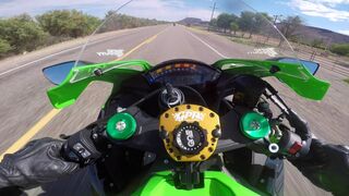 Kawasaki ZX10R & BMW HP4 Fast Speed Ride on Backroads