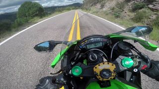 Kawasaki ZX10R Racer rides Unknown TWISTIES!