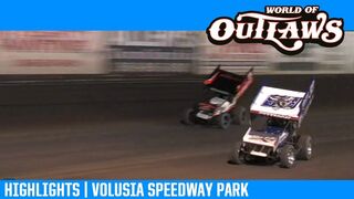 World of Outlaws NOS Energy Drink Sprint Cars Volusia Speedway Park February 8, 2019 | HIGHLIGHTS