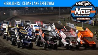 World of Outlaws NOS Energy Drink Sprint Cars Cedar Lake Speedway July 2, 2022 | HIGHLIGHTS