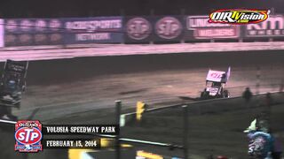 Highlights: World of Outlaws STP Sprint Cars Volusia Speedway Park February 15th, 2014