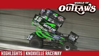 World of Outlaws Craftsman Sprint Cars Knoxville Raceway June 10, 2017 | HIGHLIGHTS