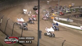 Highlights: World of Outlaws Sprint Cars Eldora Speedway May 8th, 2015