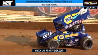 World of Outlaws NOS Energy Drink Sprint Cars Fairgrounds Speedway June 1, 2019 | DIRTVISION Replays