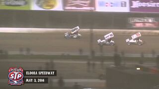 Highlights: World of Outlaws STP Sprint Cars Eldora Speedway May 3rd, 2014