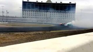 Slow motion Formula Drift Texas 2014 Thursday testing Fredric Aasbo Scion tC Turbocharged 4cyl