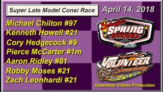 Spring National Series Consi Race @ Volunteer Speedway April 14, 2018