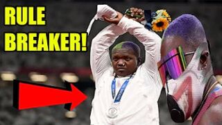 American Raven Saunders VIOLATES IOC Rule 50 by PROTESTING on Podium at Tokyo Olympics!