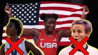 Tamrya Mensah-Stock WINS Gold at the Olympics and LOVES America unlike Gwen Berry and Megan Rapinoe!