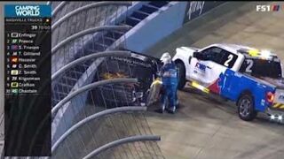 NASCAR Truck Series - Nashville - 2021 Crash Compilation