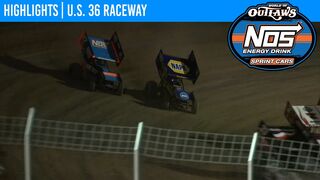 World of Outlaws NOS Energy Drink Sprint Cars U.S. 36 Raceway August 29, 2020 | HIGHLIGHTS