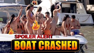 BEST TWERK EVER !! TWERKING AND CRASHING MIAMI RIVER GETS WILD | BOAT ZONE