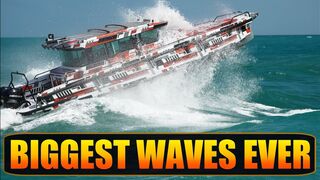 #SHORT BIG WAVES SURPRISE !! BOAT ZONE HAULOVER INLET