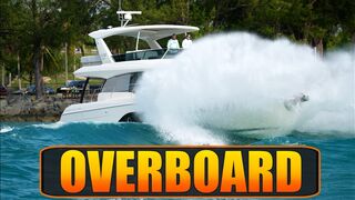 BOAT OVERBOARD AND BOAT CAPSIZED BIG WAVES AT HAULOVER | BOAT ZONE