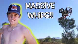 MOST FUN JUMPS AT OUR HOUSE!!! Dangerboy Deegan Throws HUGE Whips!