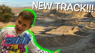 NEW MINI SUPERCROSS TRACK!!! Huckson Deegan test ride!