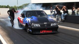 Mike Murillo Twin Turbo Mustang - MWDRS - Tulsa Raceway Park