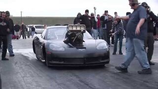 BAD ASS Blown Hemi CORVETTE on Radial Tires!