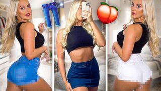 DENIM *HOT PANTS* OUTFIT TRY ON HAUL ???? | Rhiannon Blue