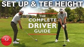 Set up and tee height for golf driver (crucial tip)