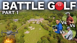 BATTLE GOLF PART 1 Ft DRONE CRASH - VALE ROYAL ABBEY GC