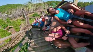 Thunderhead horizon leveled reverse on-ride POV Dollywood